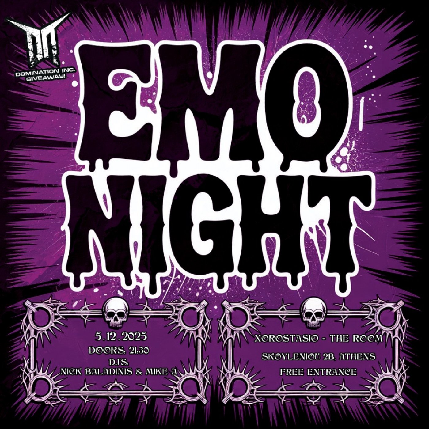 EMO NIGHT in ATHENS!, 5 December | Event in Athens | AllEvents