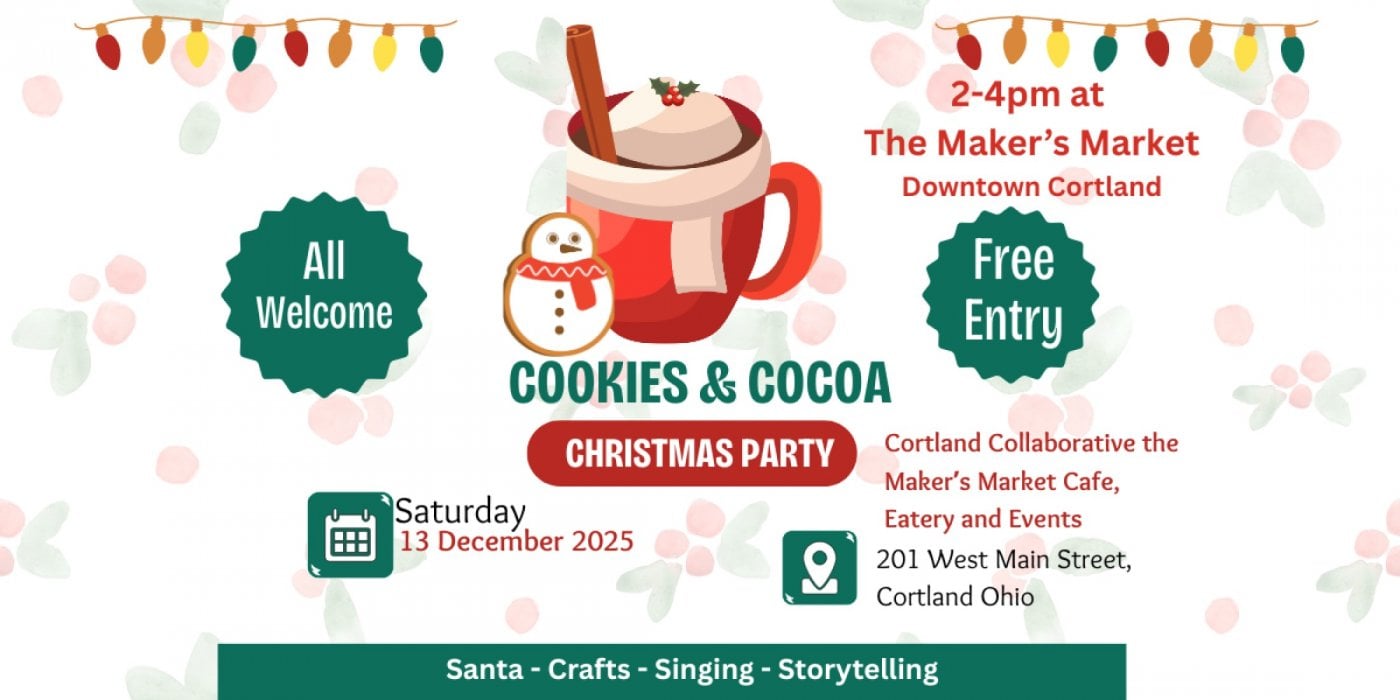 Cookies and Cocoa Christmas Party, 13 December | Event in Cortland | AllEvents