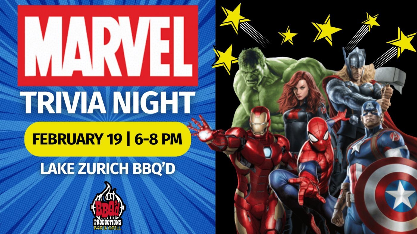Marvel Trivia Night, 19 February | Event in Lake Zurich | AllEvents