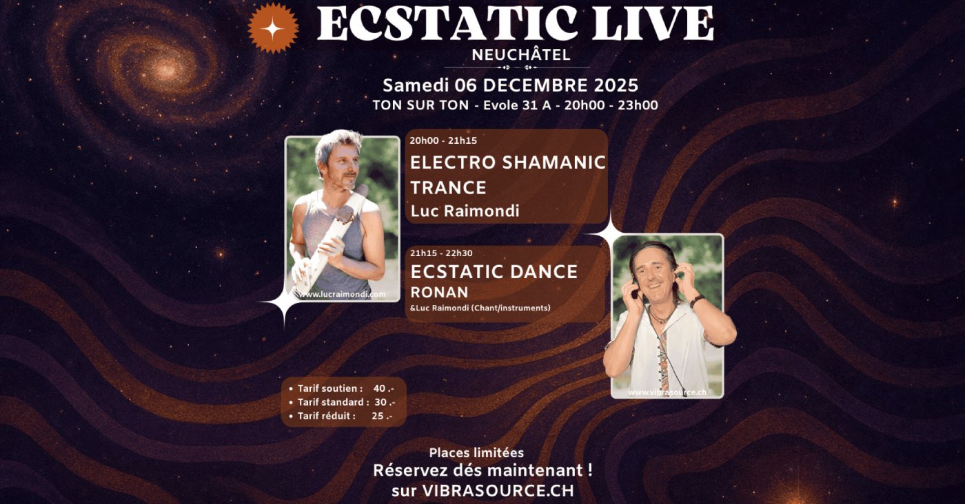 ECSTATIC DANCE LIVE, 6 December | Event in Neuchatel | AllEvents