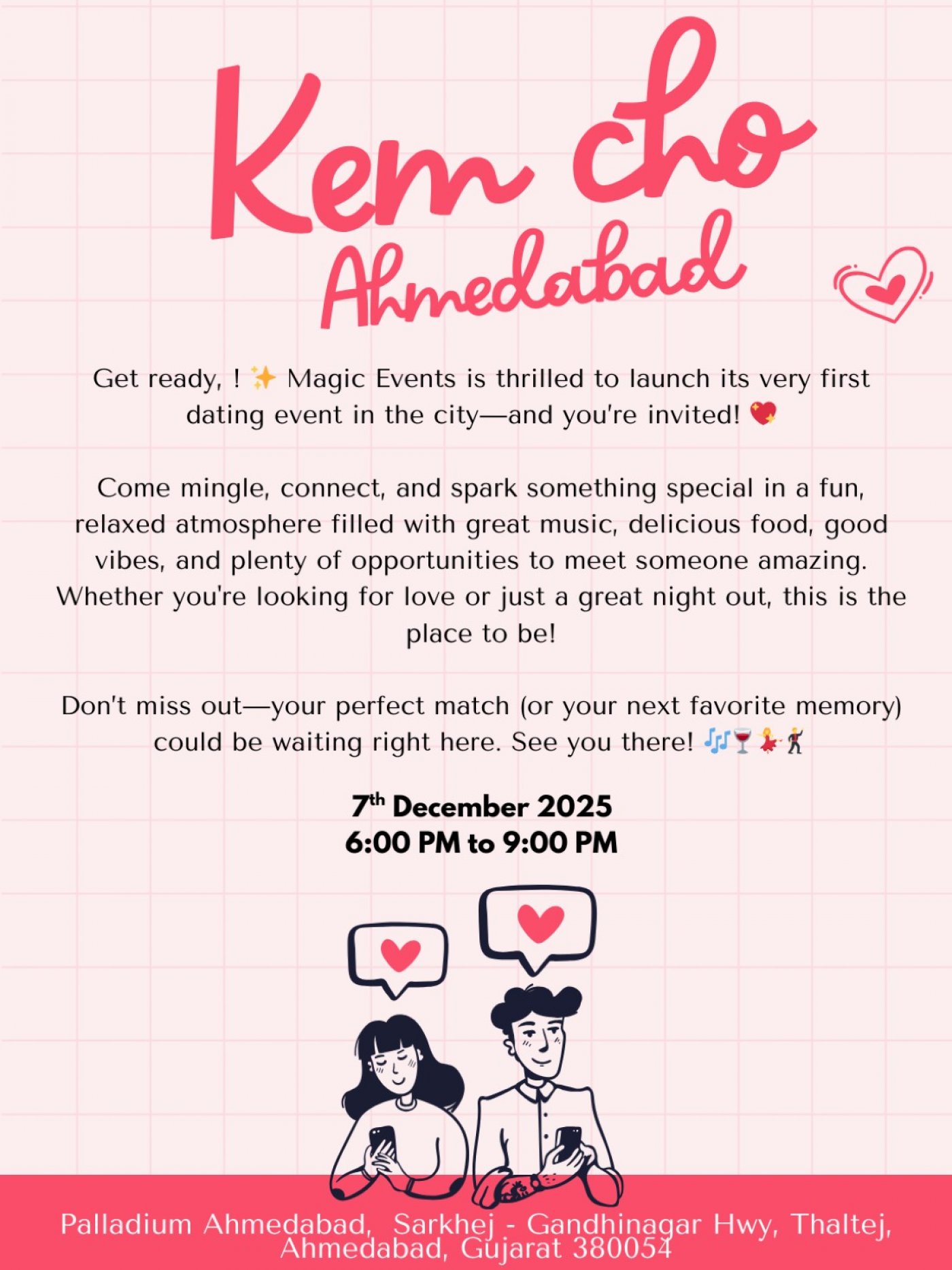 Dating Meetup 2025 Ahmedabad, 7 December | Event in Ahmedabad | AllEvents