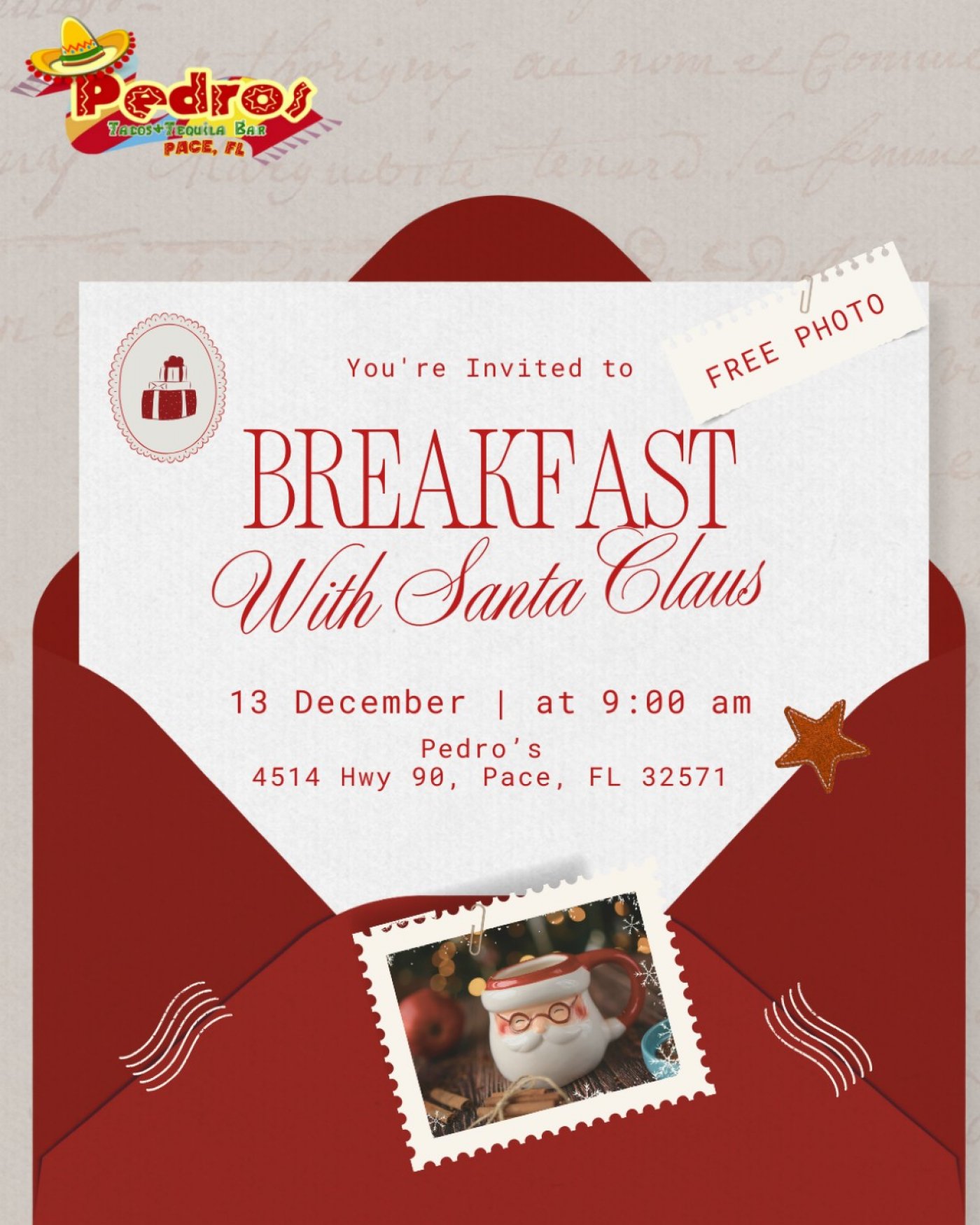 Breakfast with Santa, 13 December | Event in Milton | AllEvents