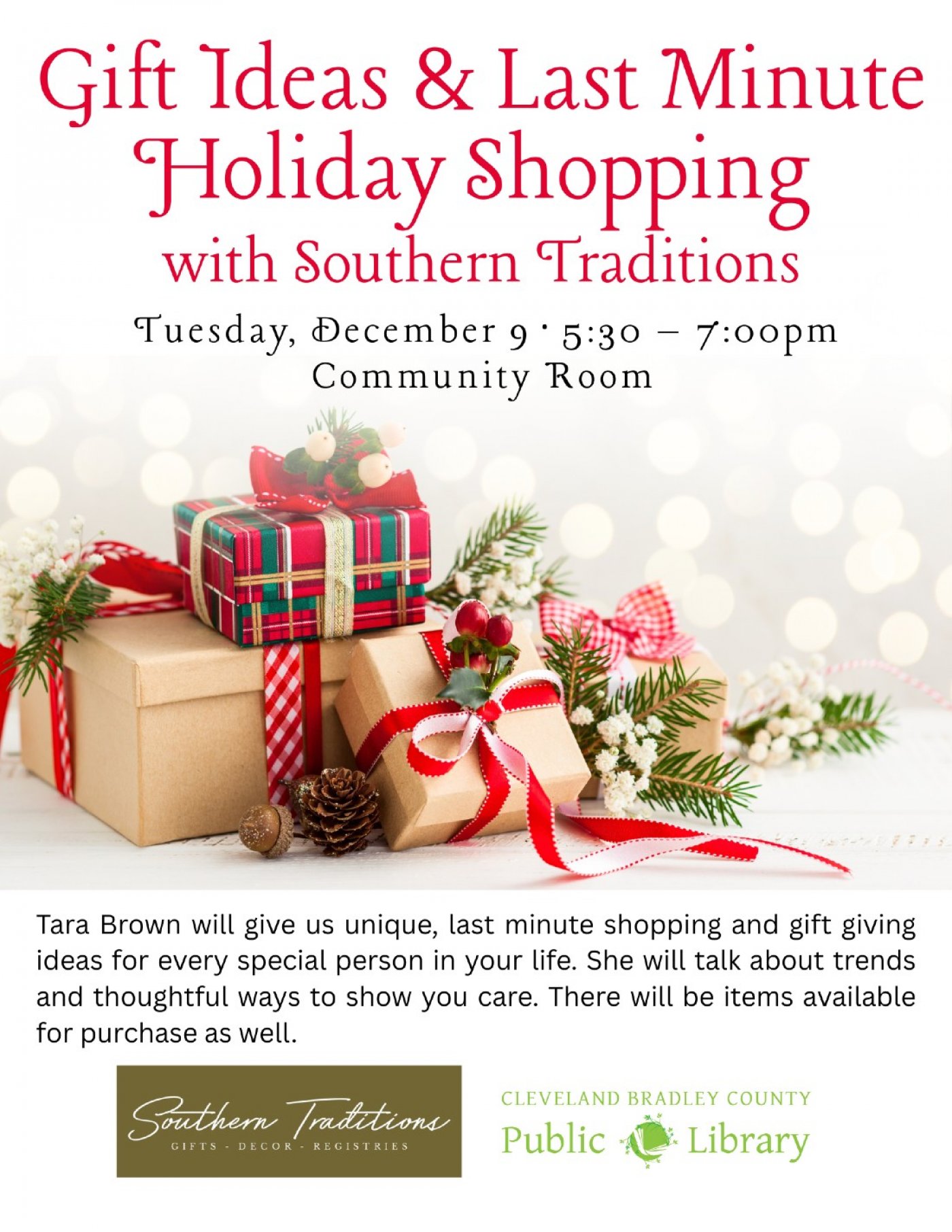 Gift Ideas & Last Minute Shopping with Southern Traditions, 9 December | Event in Cleveland | AllEvents