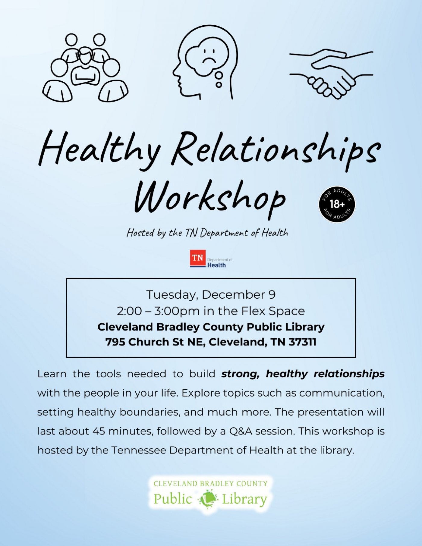 Healthy Relationships Workshop, 9 December | Event in Cleveland | AllEvents