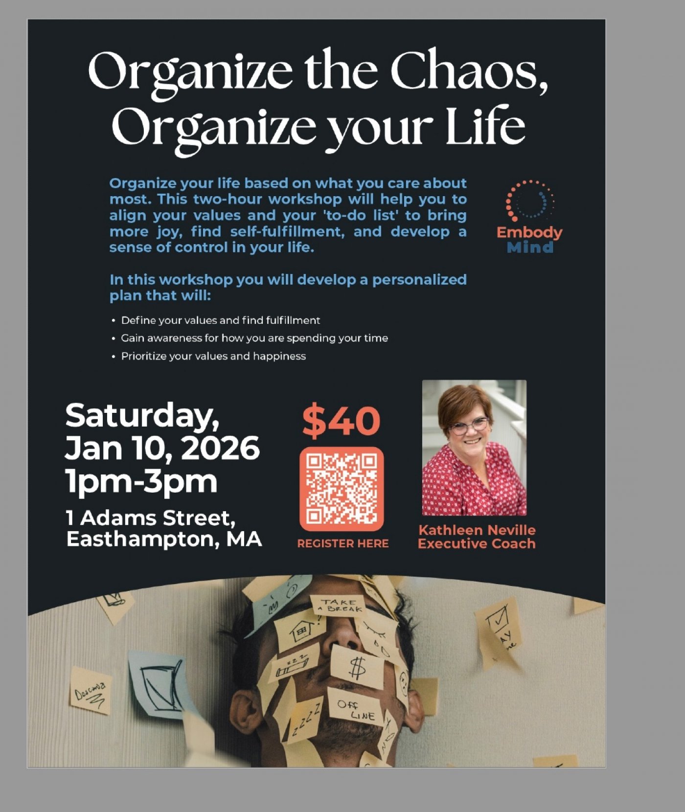 Organize the Chaos: Organize Your Life, 10 January | Event in Easthampton | AllEvents
