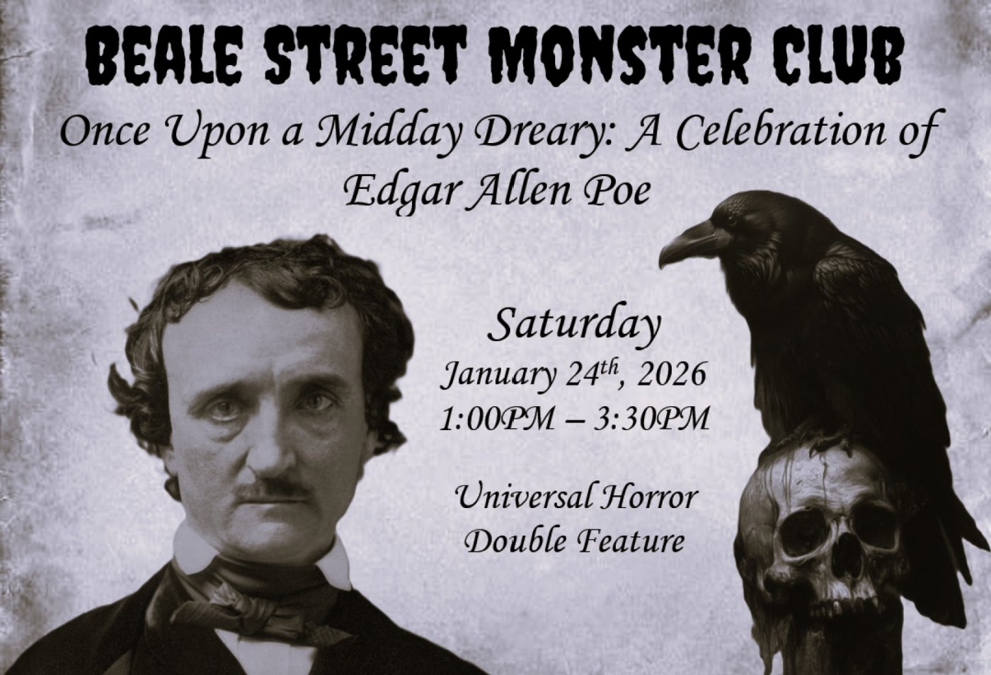 Beale Street Monster Club - Once Upon a Midday Dreary, 24 January | Event in Memphis | AllEvents