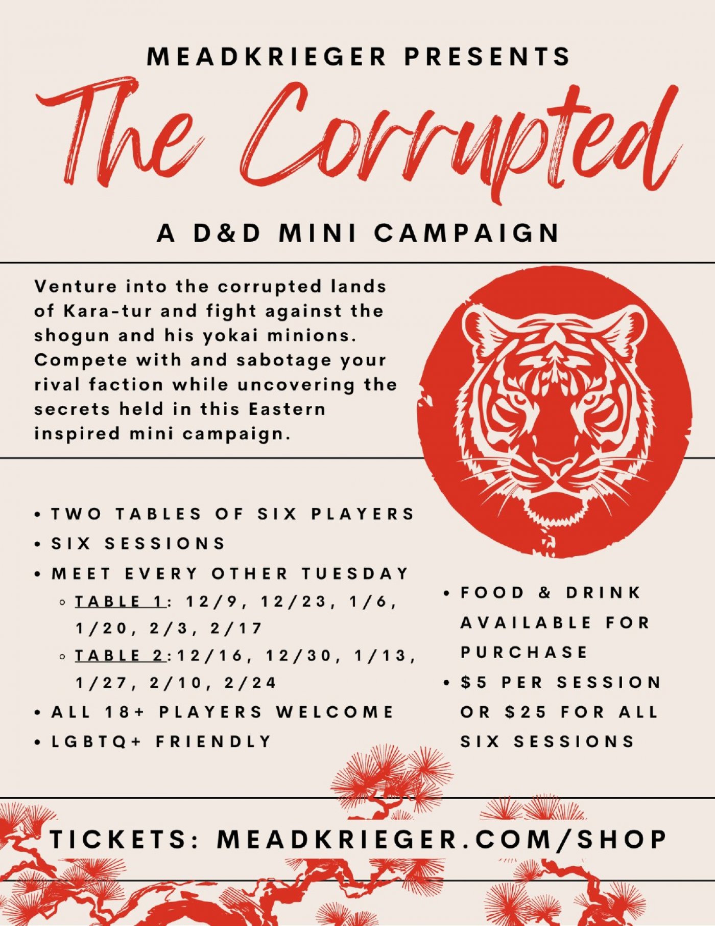 The Corrupted: A DND Mini Campaign, 16 December | Event in Loveland | AllEvents