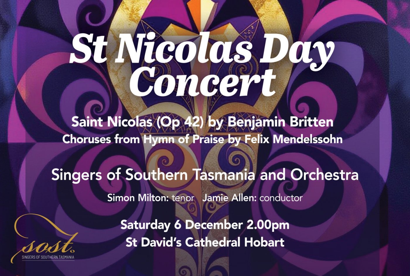 St Nicolas Day Concert, 6 December | Event in Hobart | AllEvents