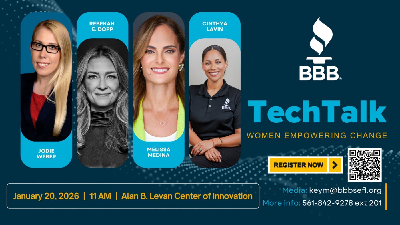  BBB TechTalk: Women Empowering Change, 20 January | Event in Davie | AllEvents