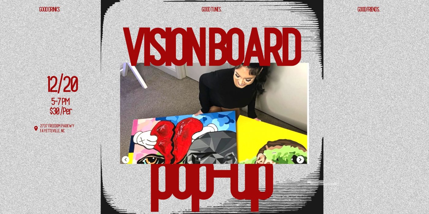 Manifest 2026: Vision Board Pop-Up, 20 December | Event in Fayetteville | AllEvents