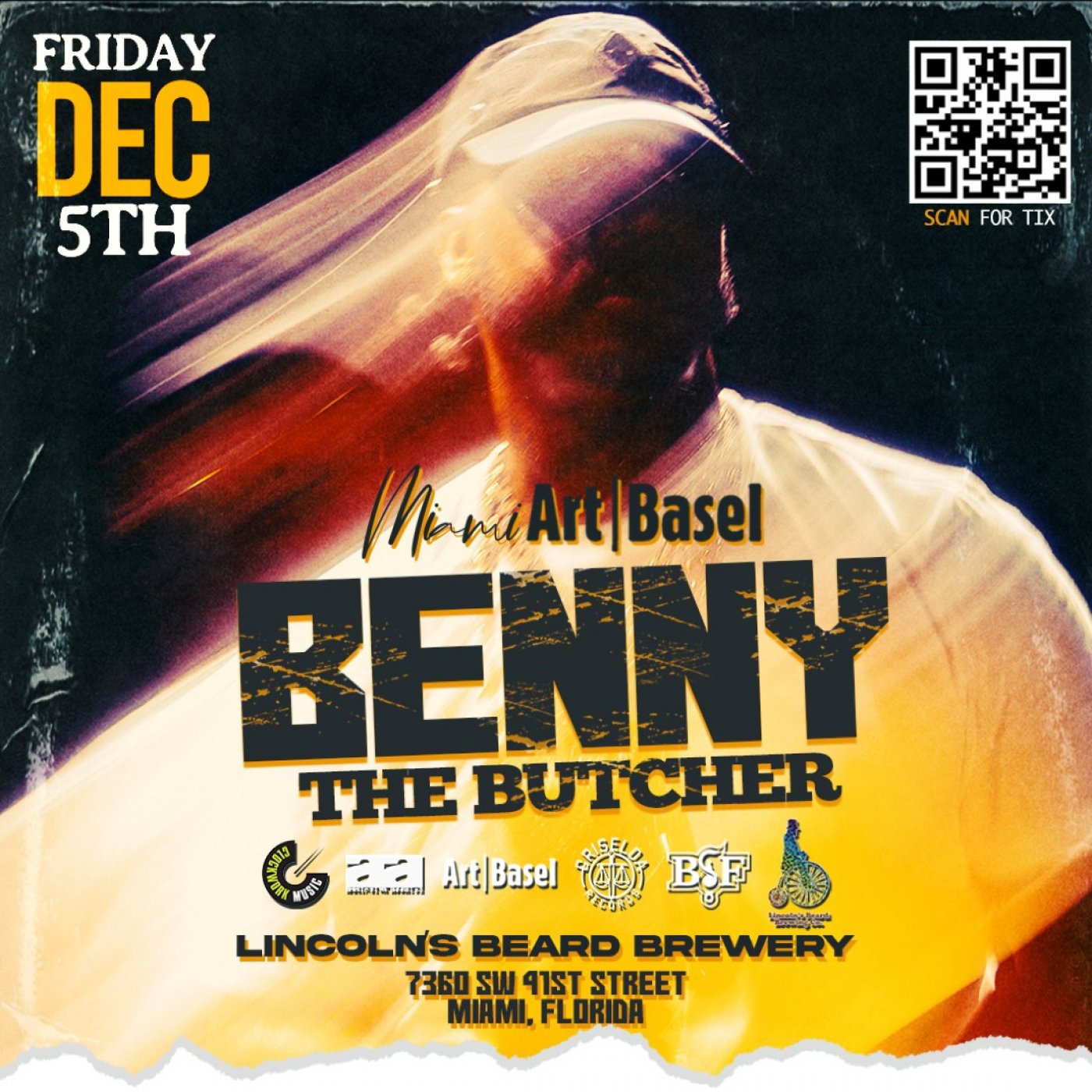 BENNY THE BUTCHER LIVE ART BASEL WEEKEND FRIDAY DECEMBER 5TH, 5 December | Event in Miami | AllEvents