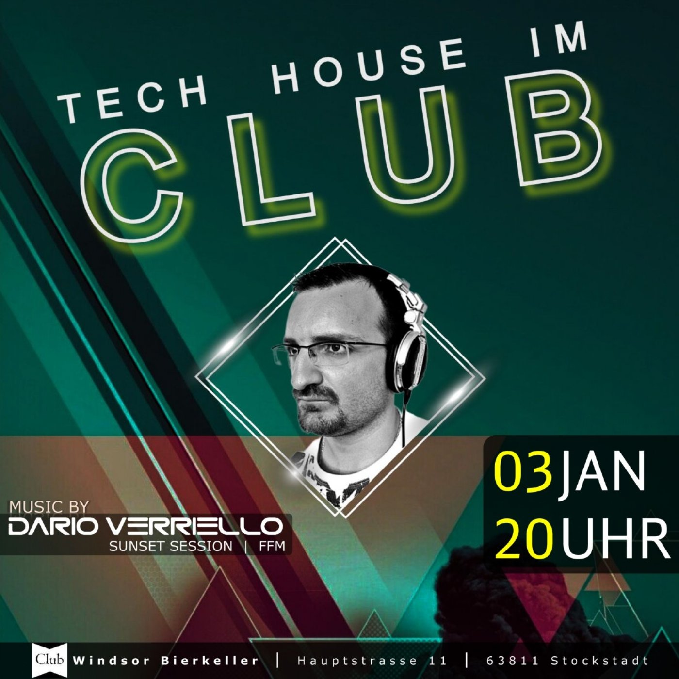 Tech House im Club, 3 January | Event in Aschaffenburg | AllEvents