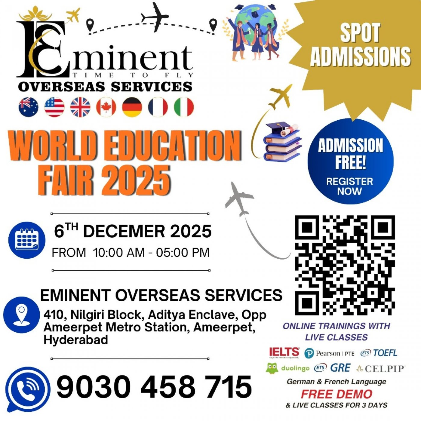 World Education Fair 6th, December 2025, 6 December | Event in Hyderabad | AllEvents