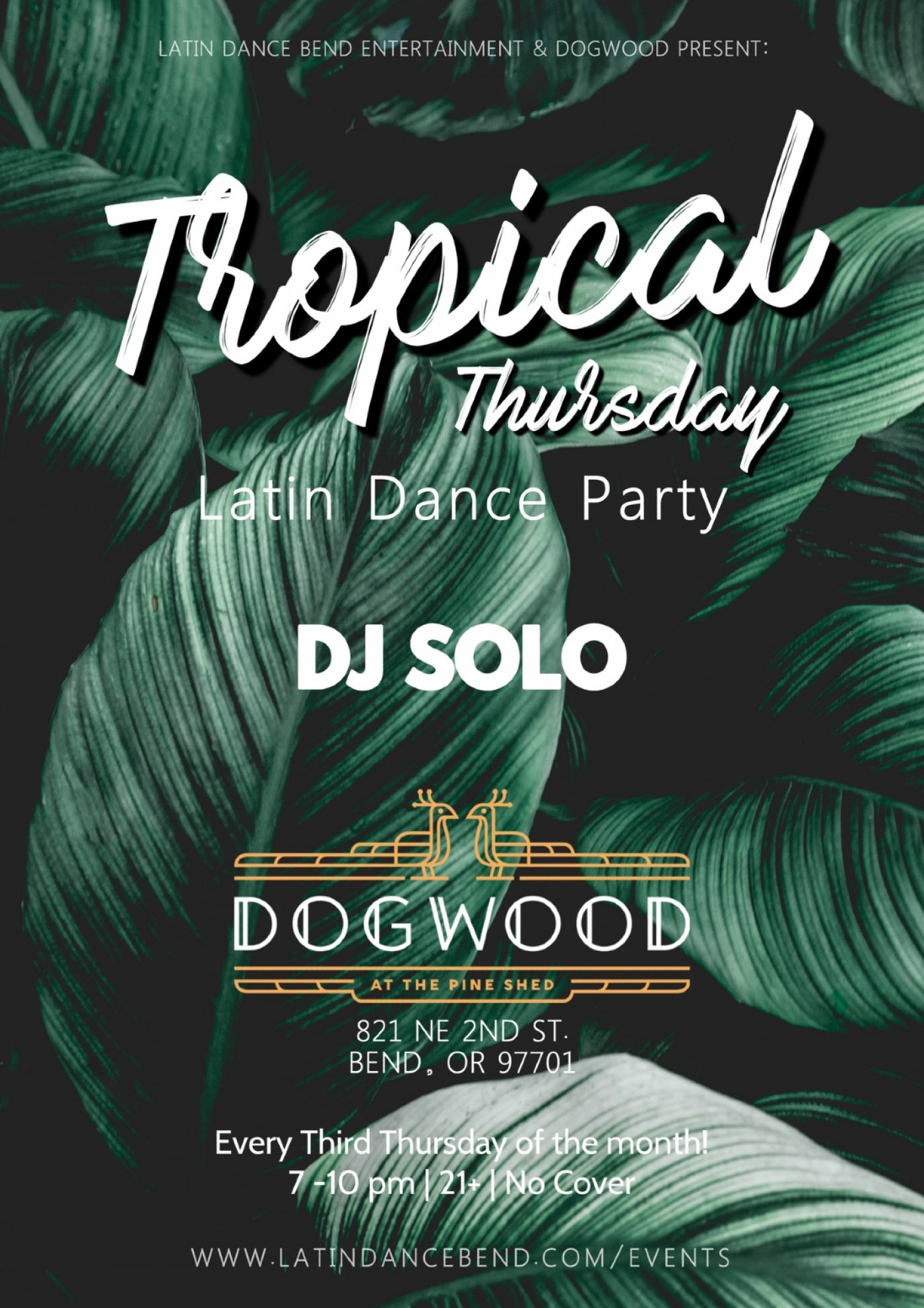 Tropical Thursday @ Dogwood, 18 December | Event in Bend | AllEvents
