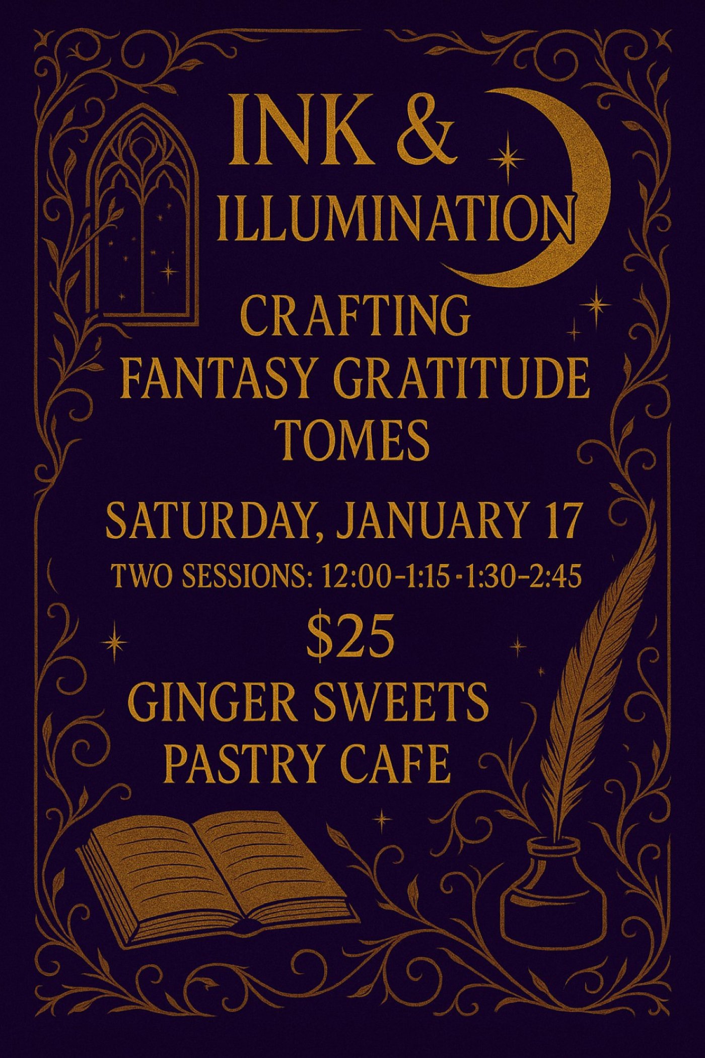Ink & Illumination: Crafting Fantasy Gratitude Tomes, 17 January | Event in Chesapeake | AllEvents