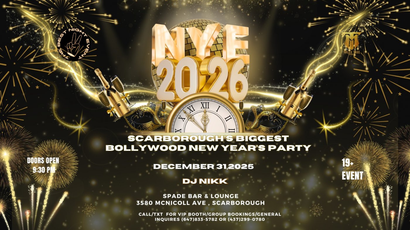 NYE 2026 – Scarborough’s biggest New Year’s Party