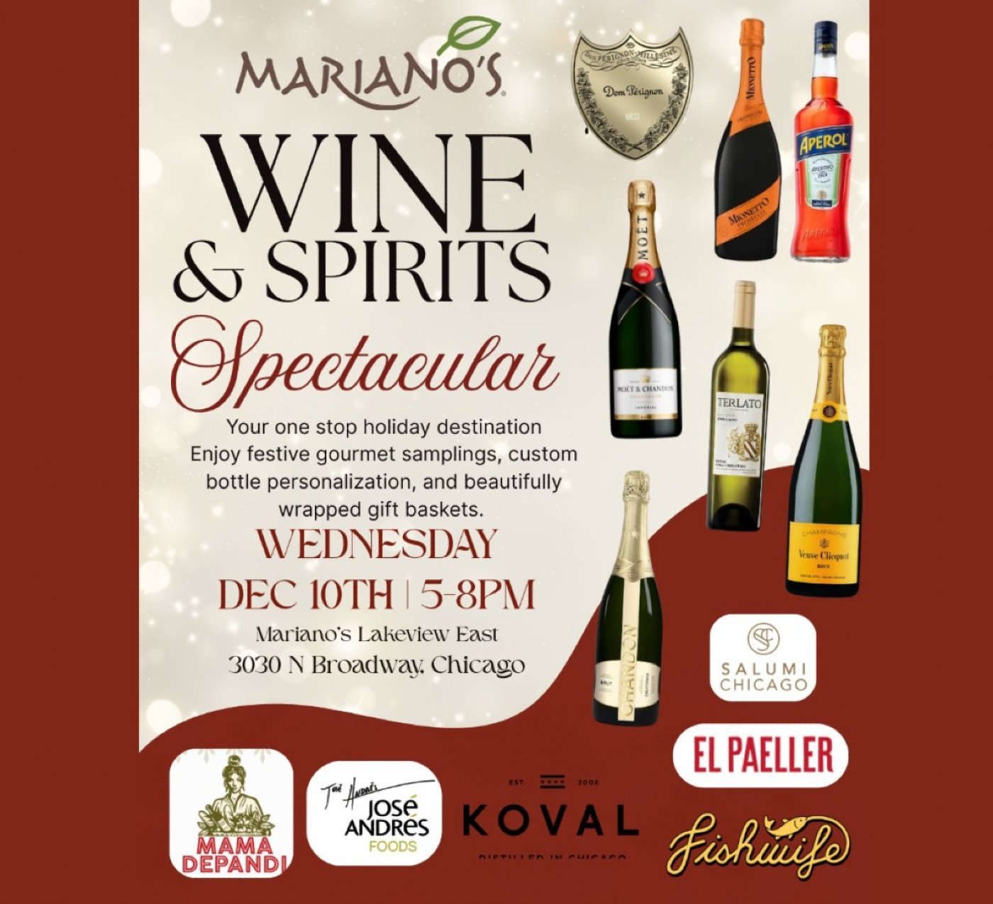 Holiday Wine & Spirits Spectacular Lights Up Mariano’s Lakeview East! | Event in Chicago | AllEvents