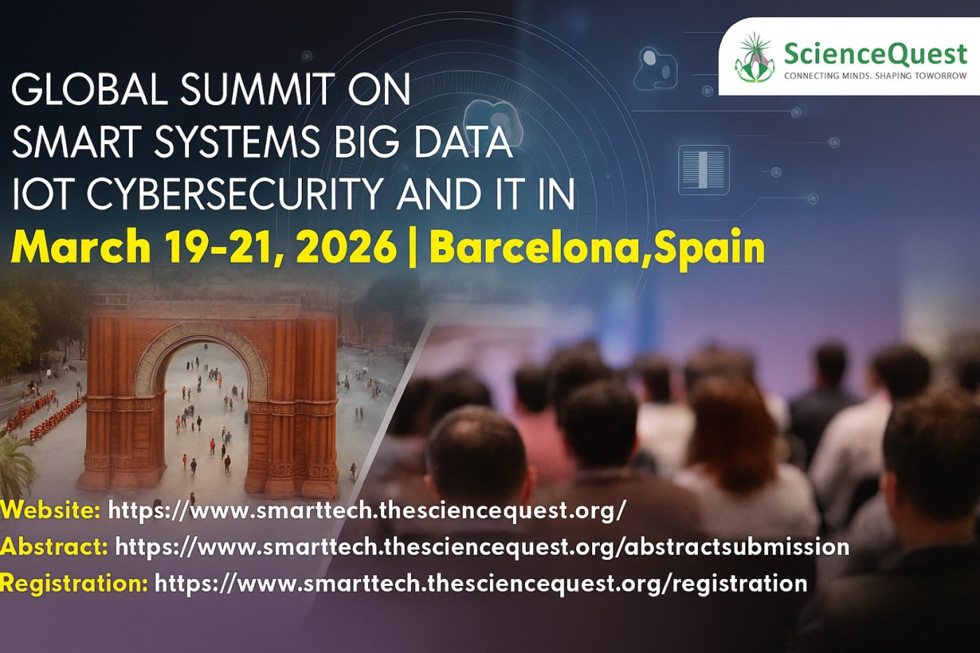 Global Summit on  Smart Systems: Big Data, IoT, Cybersecurity, and IT in Action, 4 December | Event in Barcelona