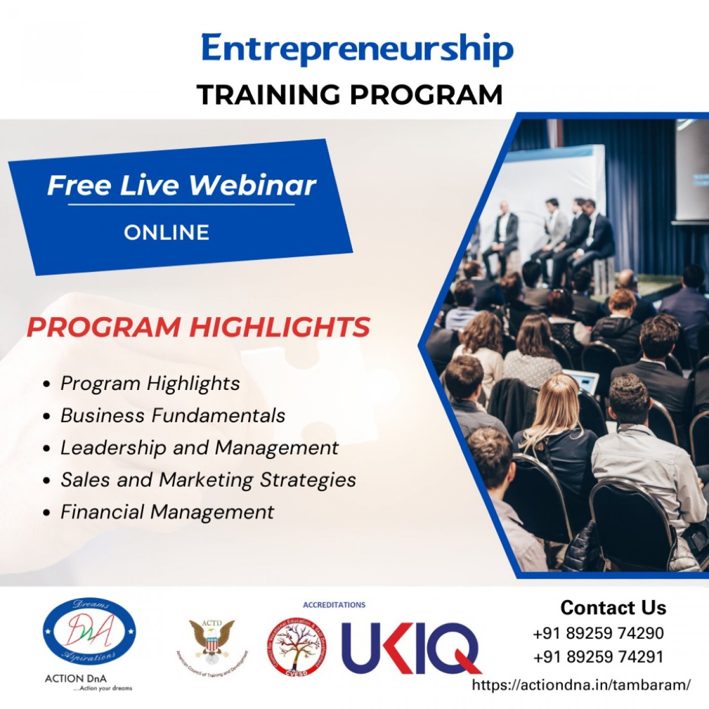 🏆 Entrepreneurship Training – Tambaram, 6 December | Online Event | AllEvents