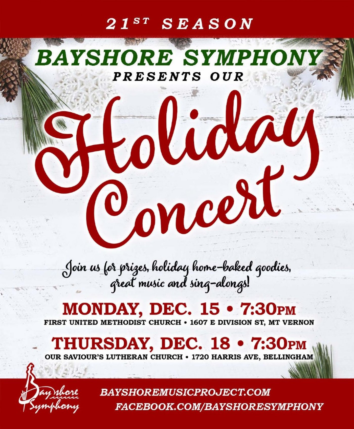 Bayshore Symphony Holiday Concert - Bellingham, 18 December | Event in Bellingham | AllEvents