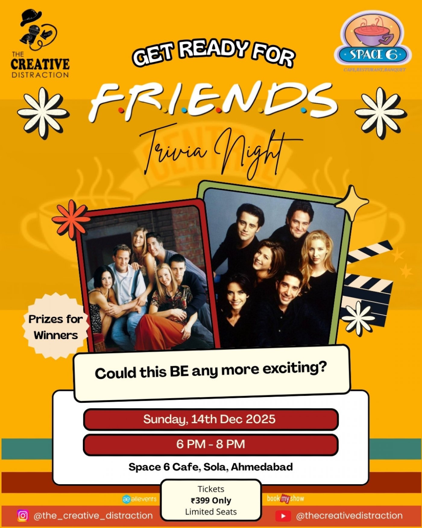 Friends Trivia Night - The Creative Distraction, 14 December | Event in Ahmedabad | AllEvents