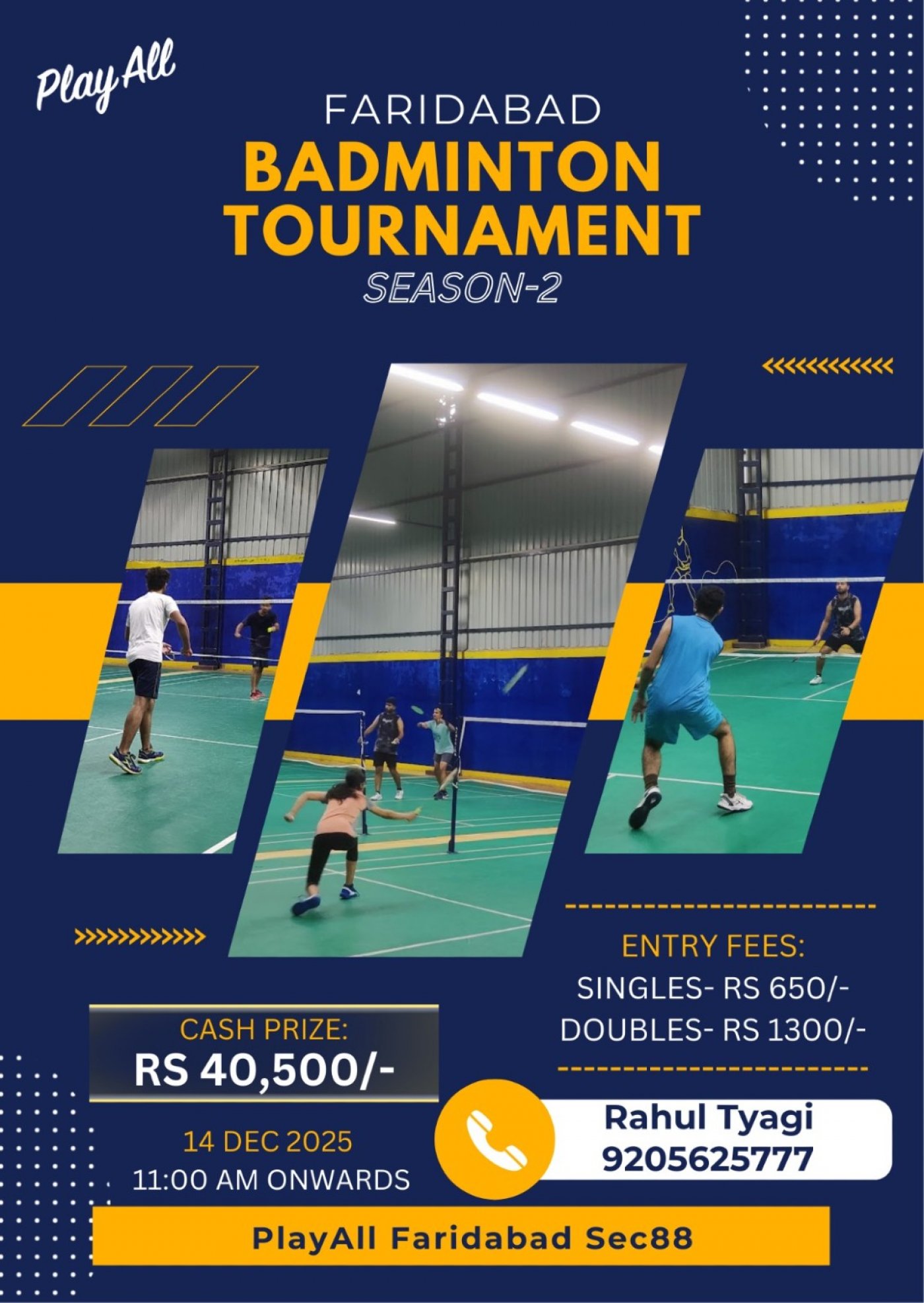 Faridabad Badminton Championship Sec-88, Season - 02, 14 December | Event in Faridabad | AllEvents