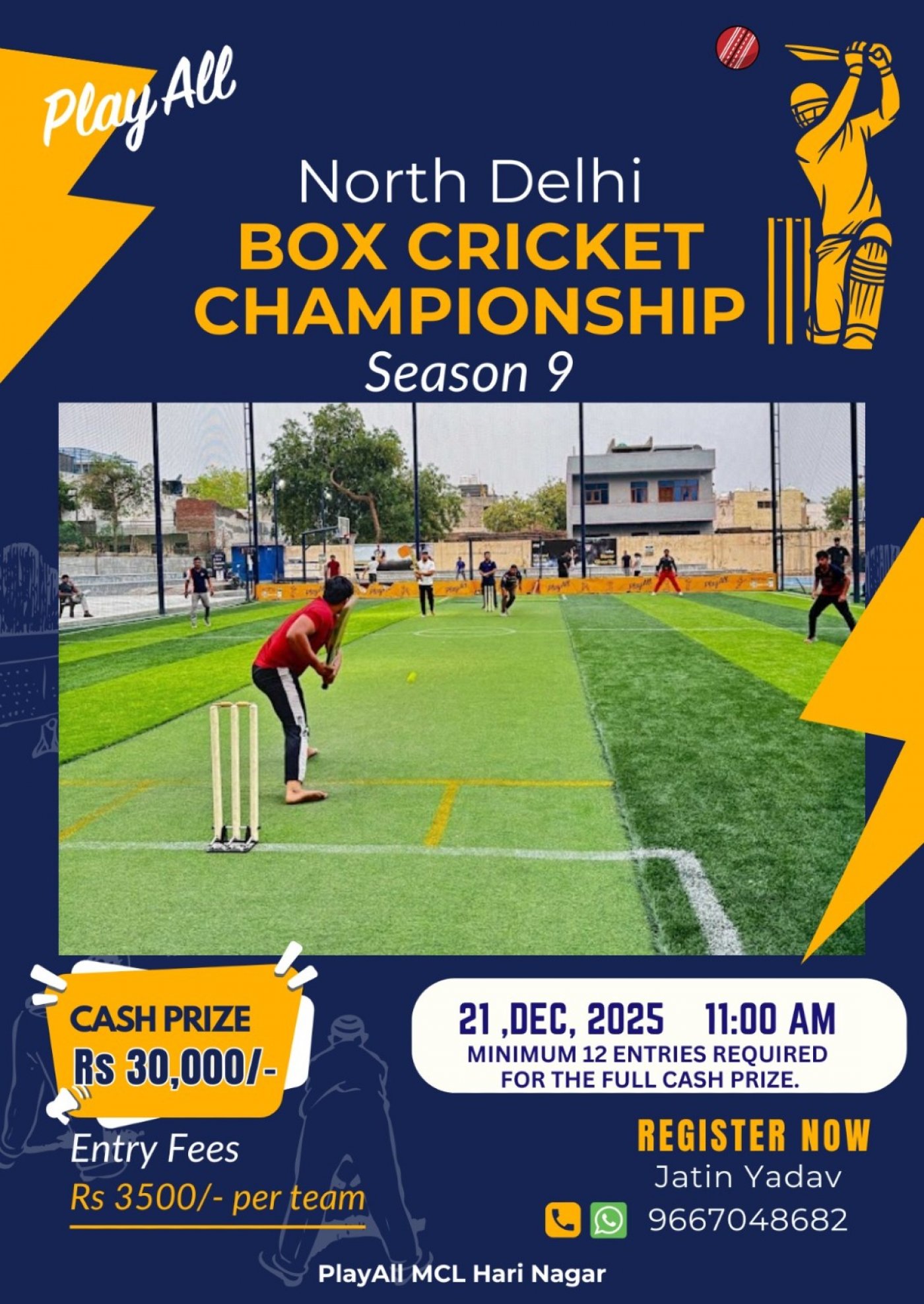 North Delhi Box Cricket Championship Season - 09 , 21 December | Event in New Delhi | AllEvents