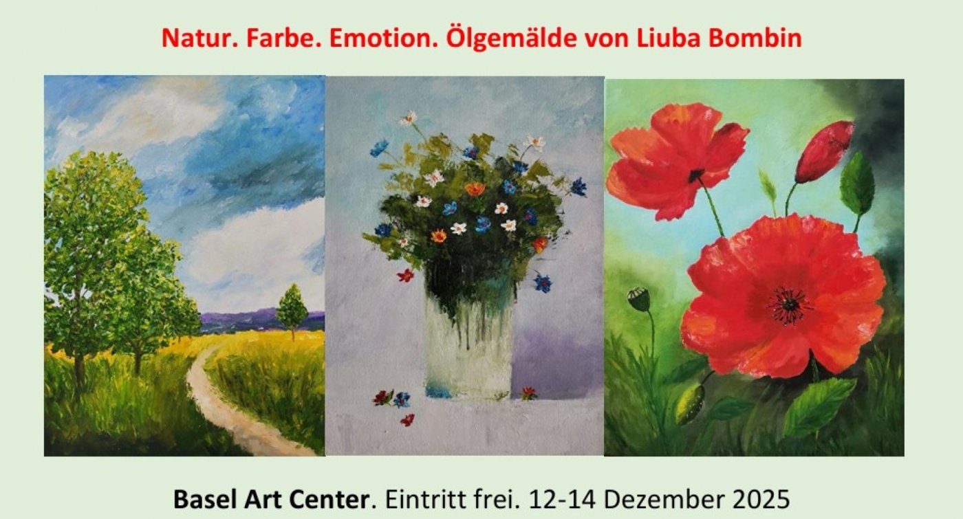 Natur. Farbe. Emotion. Ölgemälde von Liuba Bombin, 12 December | Event in Basel | AllEvents