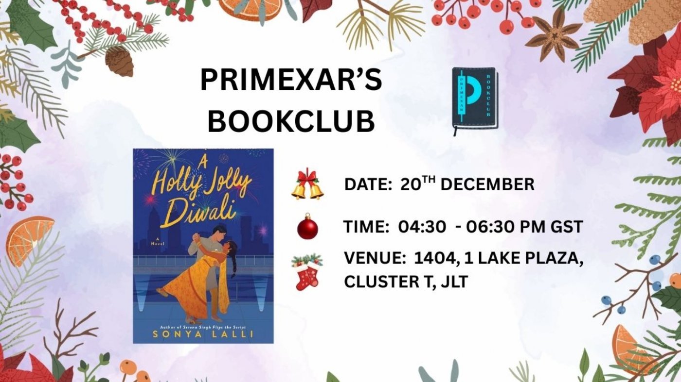 Primexar Book Club- A holly Jolly Dewali , 20 December | Event in Dubai | AllEvents