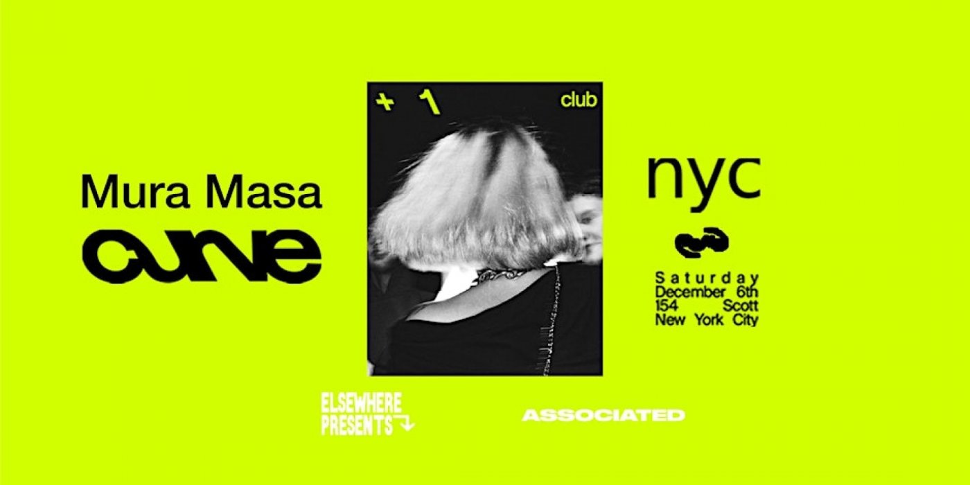 Elsewhere Presents Mura Masa: Curve Club +1, 6 December | Event in Maspeth | AllEvents