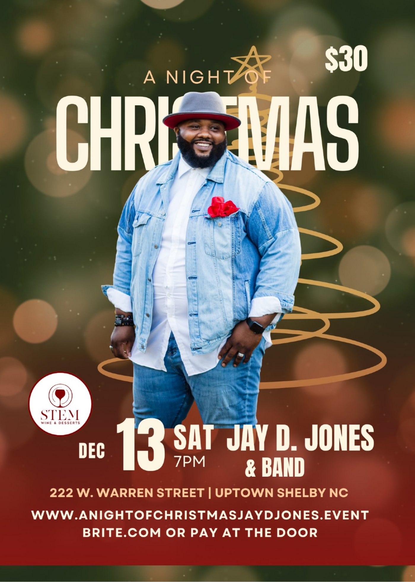 A Night of Christmas w/Jay D Jones + Friends, 13 December | Event in Shelby | AllEvents