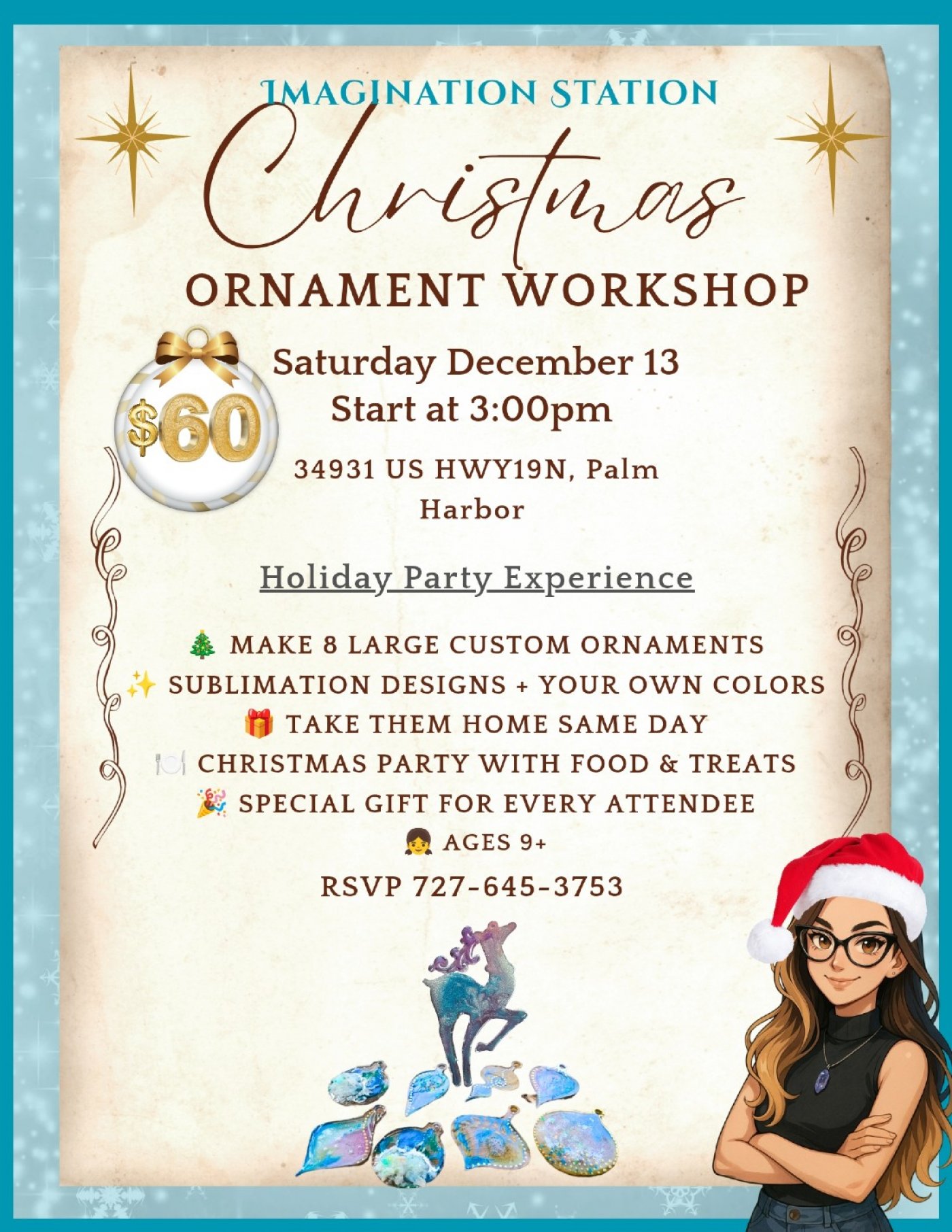 Christmas Ornament Workshop , 13 December | Event in Palm Harbor | AllEvents