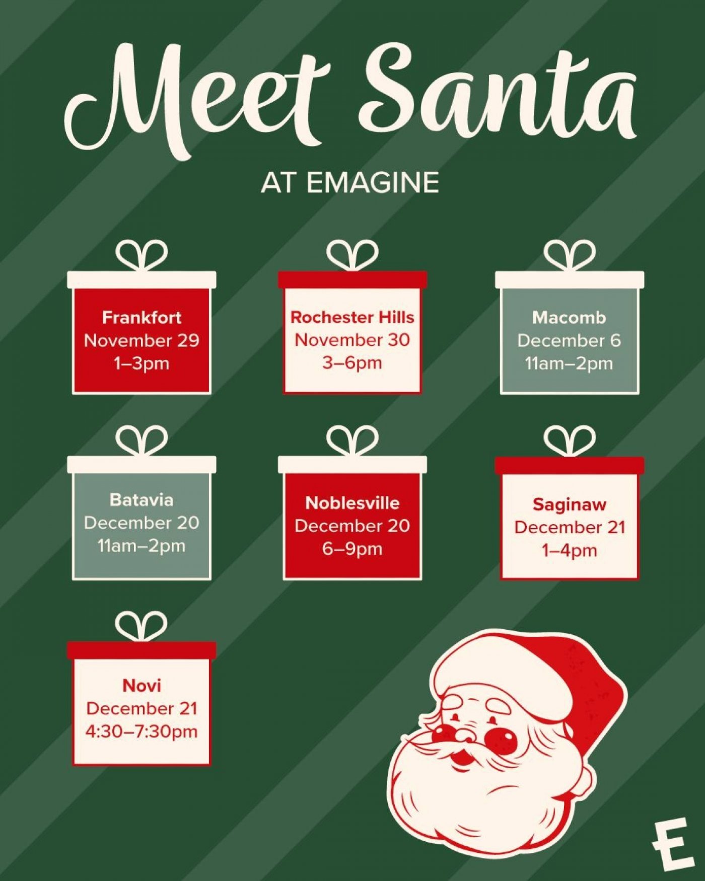 Santa Visits Select Emagine Theatres!, 21 December | Event in Novi | AllEvents