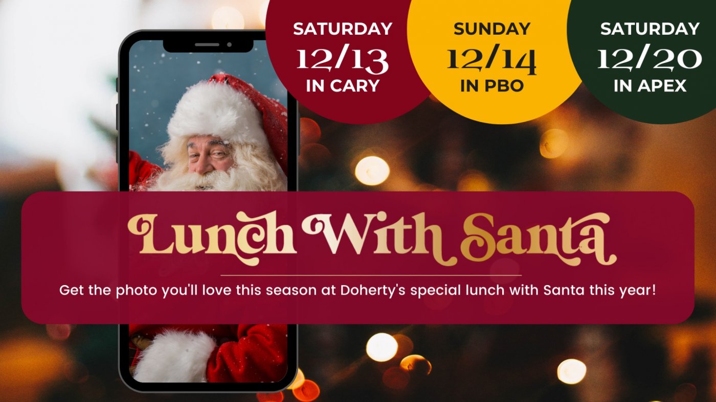 Doherty's 2025 Lunch with Santa!, 20 December | Event in Apex | AllEvents