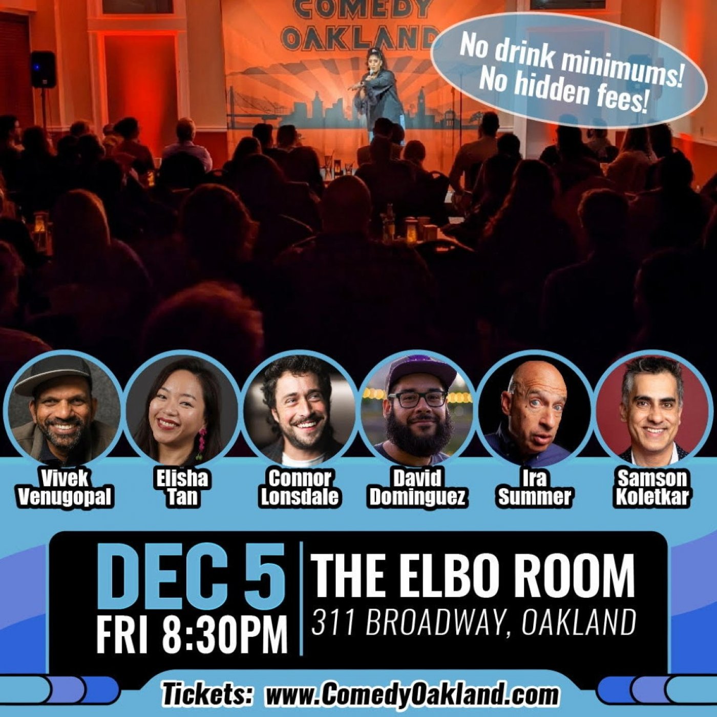 Comedy Oakland at The Elbo Room , 5 December | Event in Oakland | AllEvents