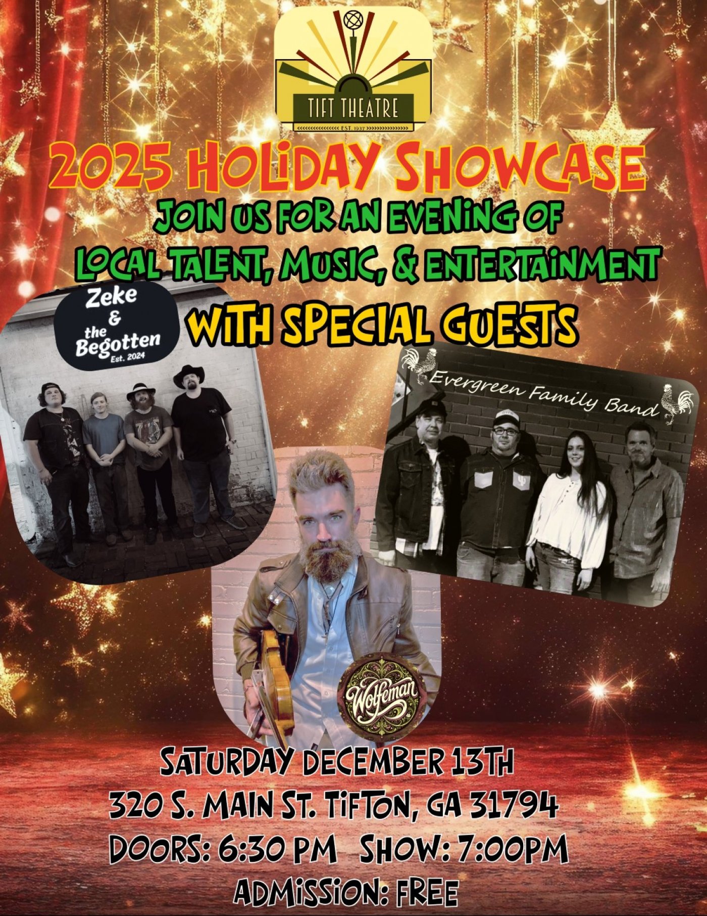 Tift Theatre 2025 Holiday Showcase, 13 December | Event in Tifton | AllEvents