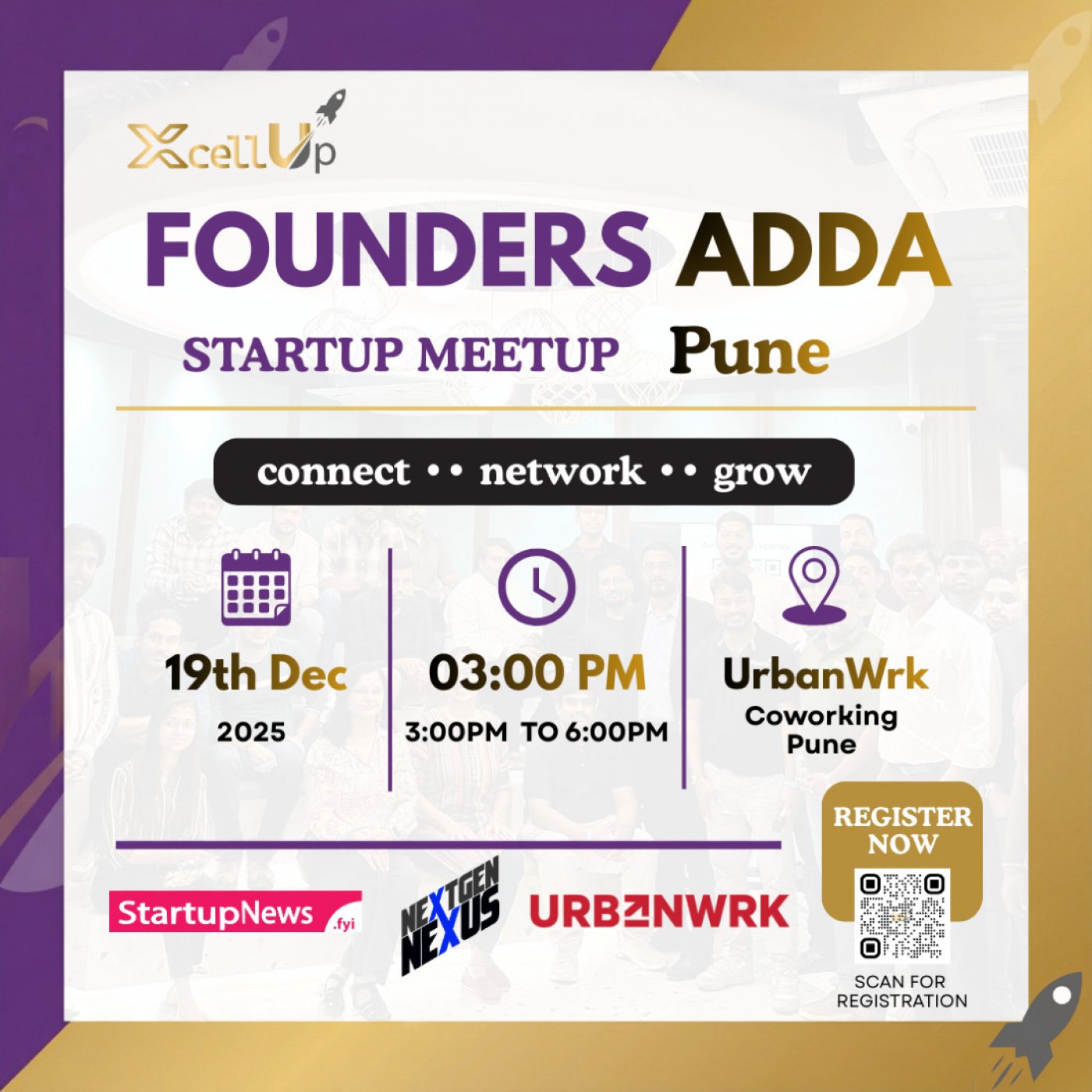 Founders Adda Startup Meetup Pune, 19 December | Event in Pune | AllEvents
