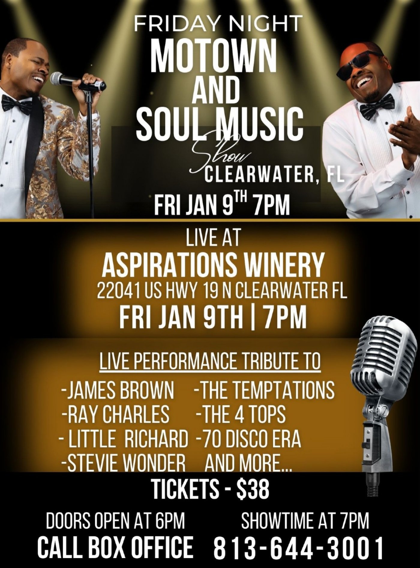 Motown and  Soul Music Show, 9 January | Event in Clearwater | AllEvents
