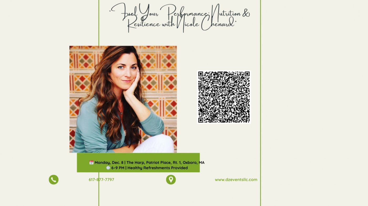 Fuel Your Performance: Nutrition & Resilience with Nicole Chenard, 8 December | Event in Foxborough | AllEvents