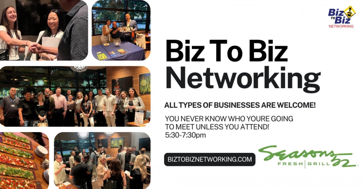 Biz To Biz Networking at Seasons 52 Sawgrass Mills Sunrise, 15 December | Event in Sunrise | AllEvents
