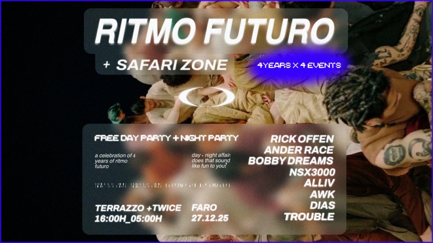 Ritmo Futuro 4 Years X 4 Events_Faro, 27 December | Event in Faro | AllEvents