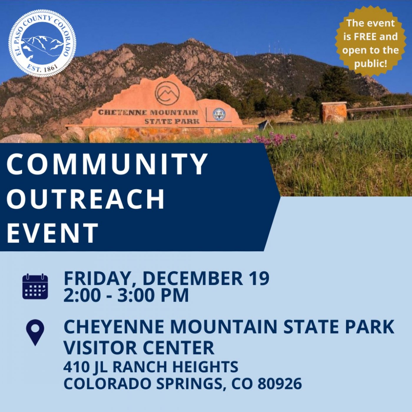 Community Development and Veterans Services Outreach Event, 19 December | Event in Colorado Springs | AllEvents