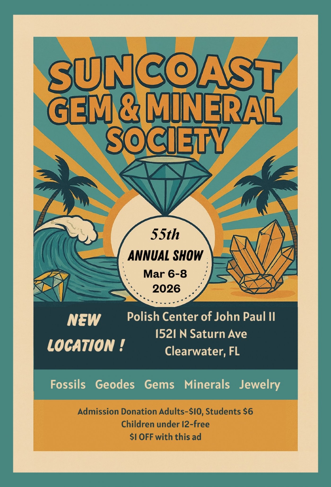SUNCOAST GEM AND MINERAL SOCIETY, 6 March | Event in Clearwater | AllEvents