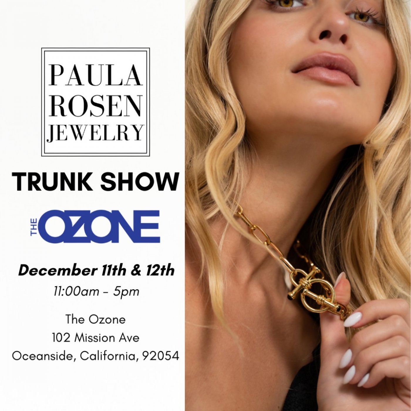 Paula Rosen Jewelry Trunk Show at The Ozone!, 11 December | Event in Oceanside | AllEvents