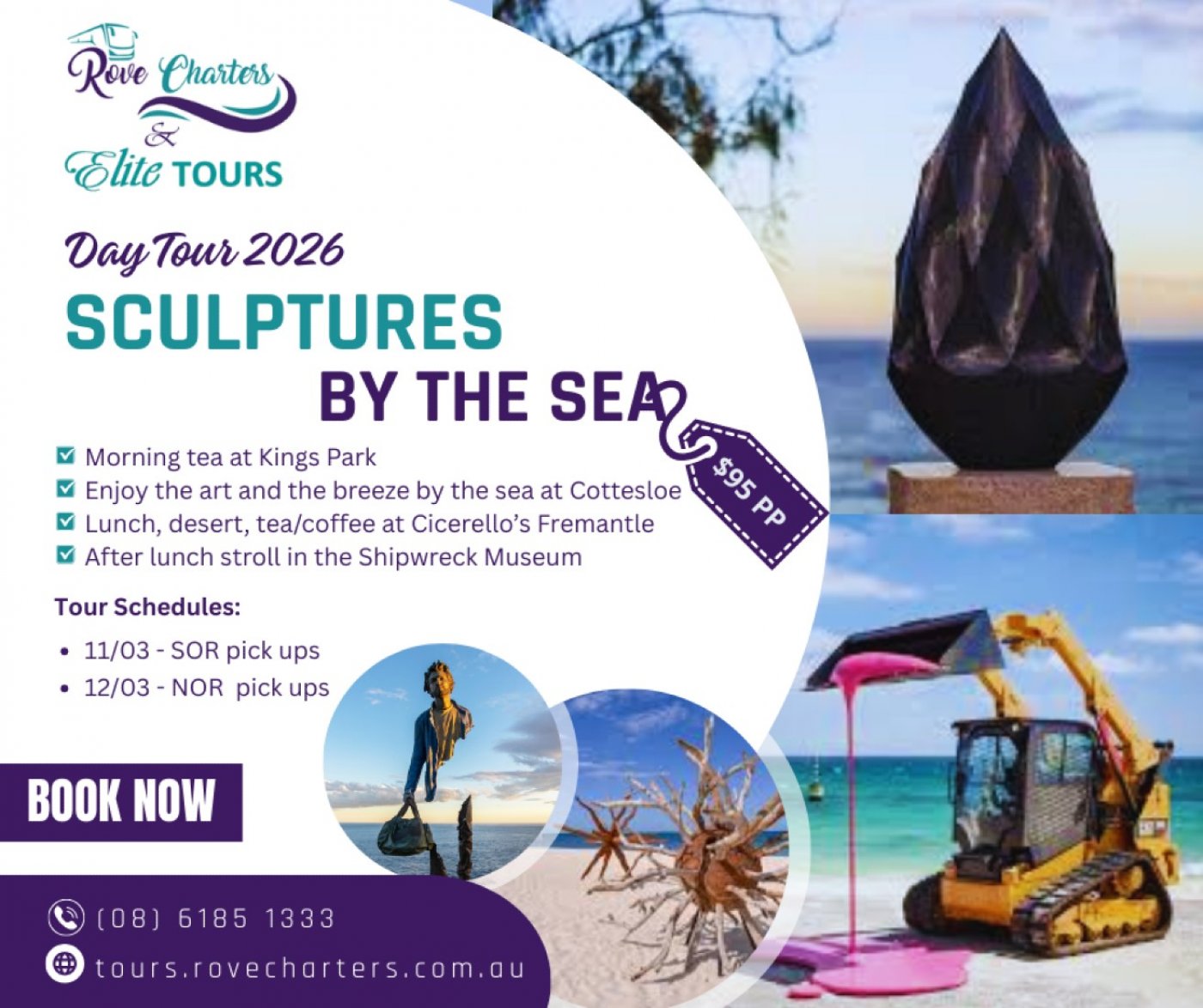 Travel Club - Sculptures by the Sea 2026, 11 March | Event in Fremantle | AllEvents