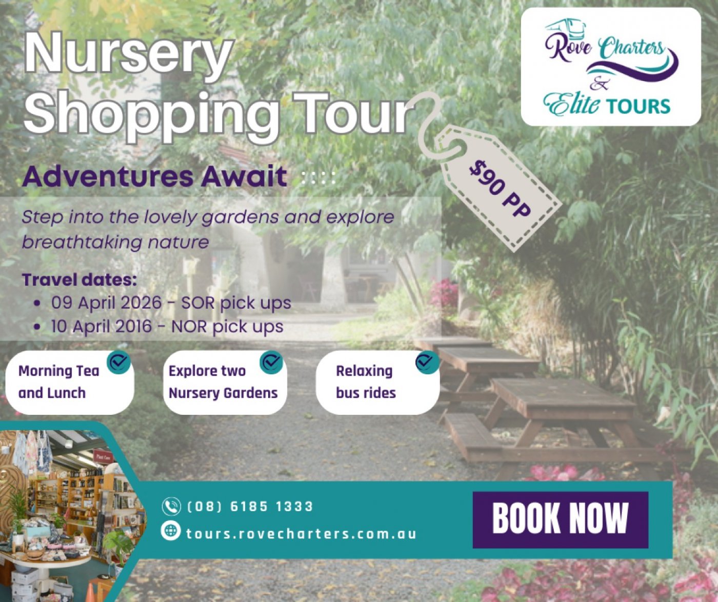 Travel Club - Nursery Shopping tour, 9 April | Event in Orange Grove | AllEvents