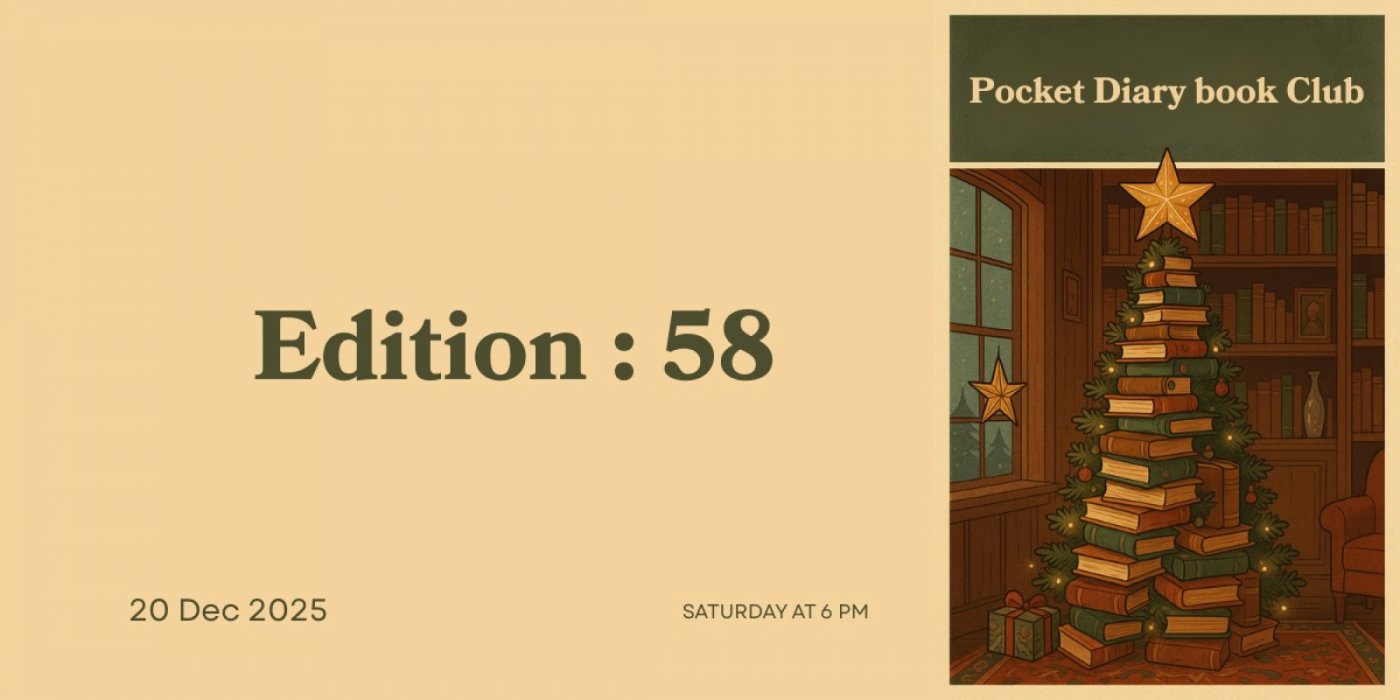 Pocket Diary Book Club Edition 58, 20 December | Event in Ahmedabad | AllEvents