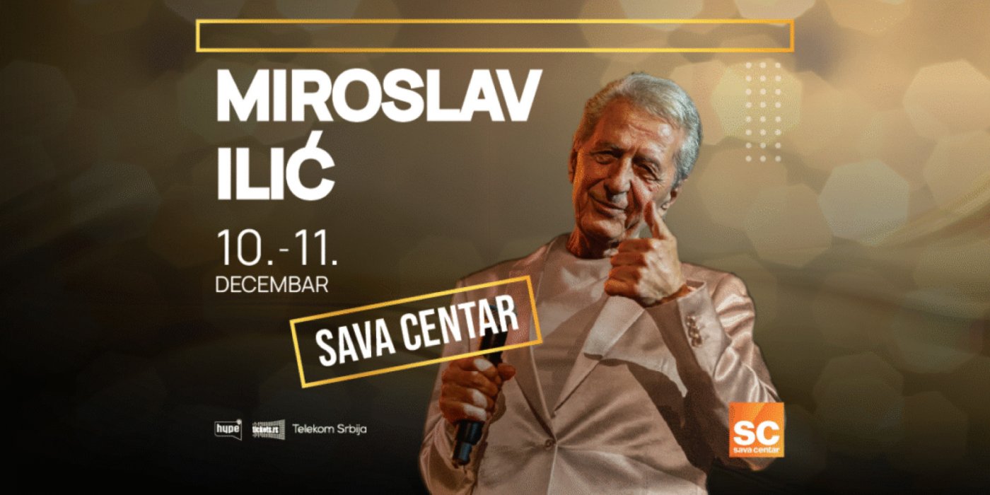 Prevoz na Koncert Miroslav Ilić 10.12.2025. iz Novog Sada | Event in Novi Sad | AllEvents