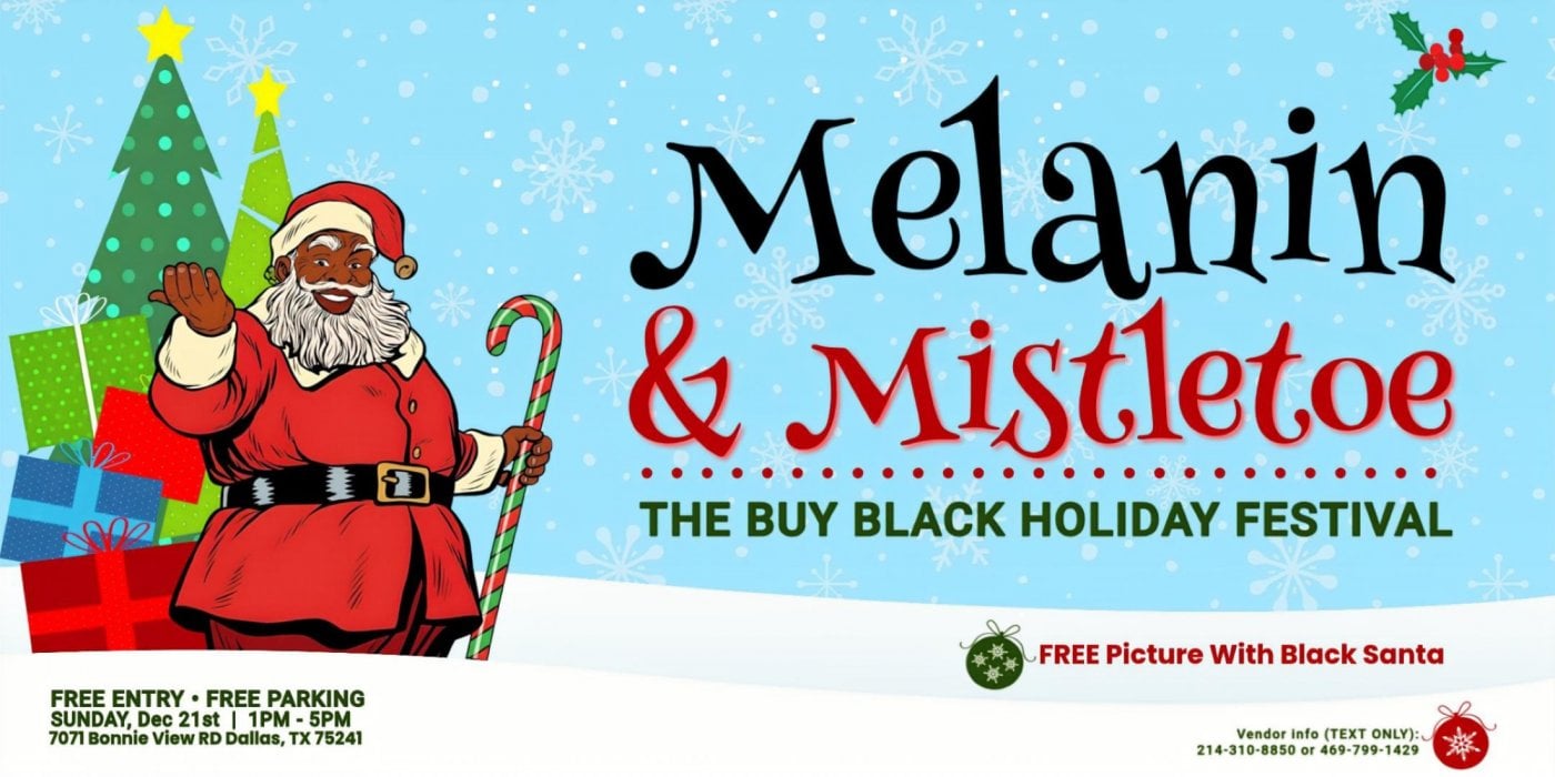 Melanin & Mistletoe: Buy Black Holiday Festival – Free Black Santa Photos + Shopping, 21 December | AllEvents