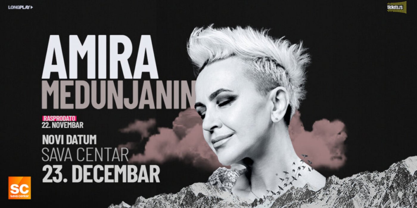 Prevoz na Koncert  Amira Medunjanin 23.12.2025. iz Novog Sada | Event in Novi Sad | AllEvents
